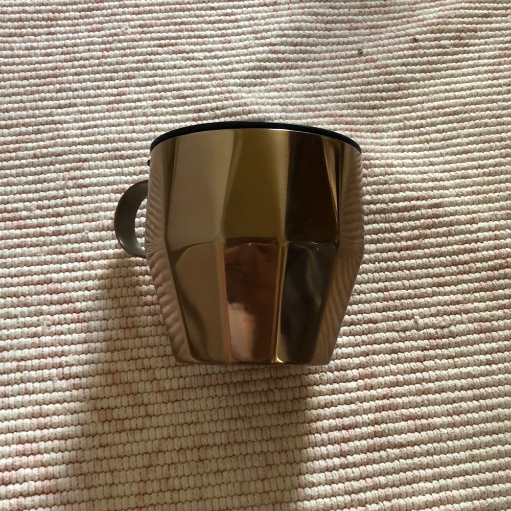 Bronze faceted Starbucks mug